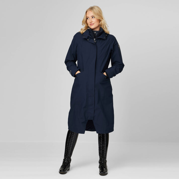 The LeMieux Ladies Amelie Waterproof Riding Coat in Navy#Navy