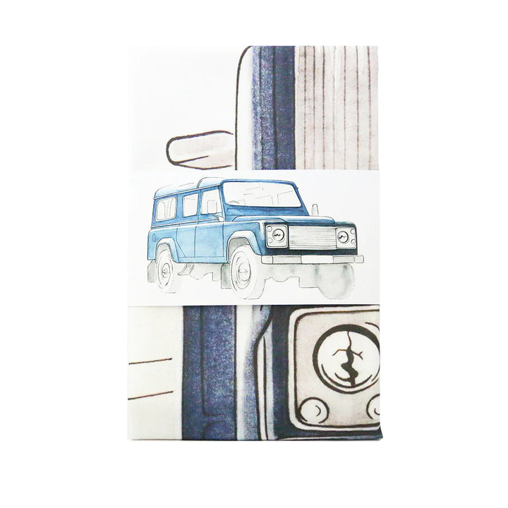 Clare Baird Land Rover Tea Towel