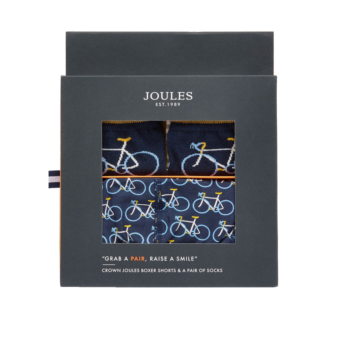 The Joules Mens Put A Sock In It Gift Set in Navy#Navy