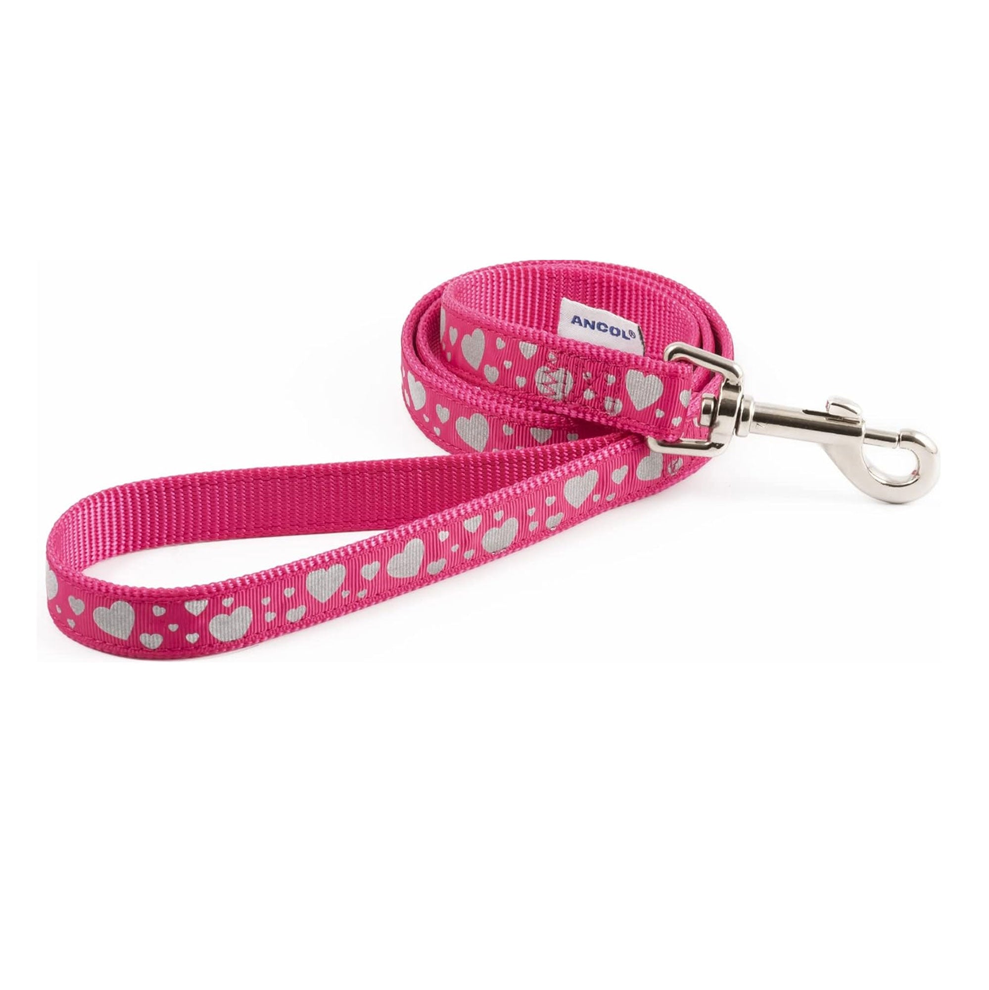 Ancol Hearts Pink Lead Millbry Hill