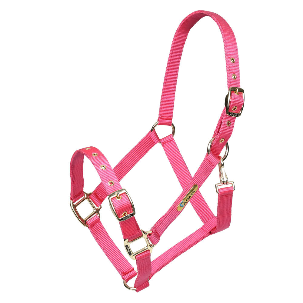 Shires ARMA Adjustable Headcollar#Pink