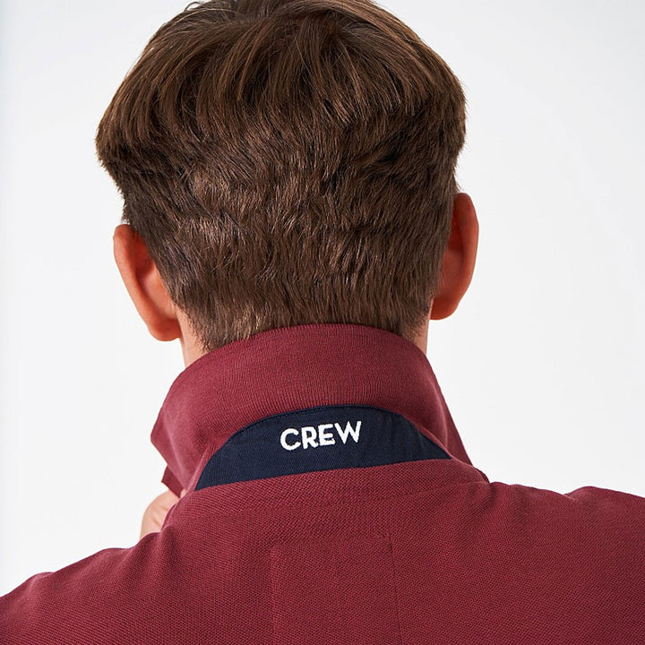 Crew Mens Classic Pique Polo#Burgundy
