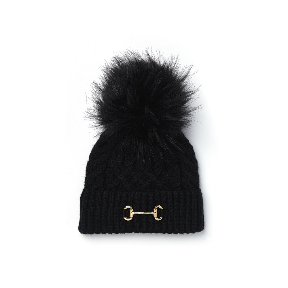 Holland Cooper Ladies Horsebit Bobble Hat