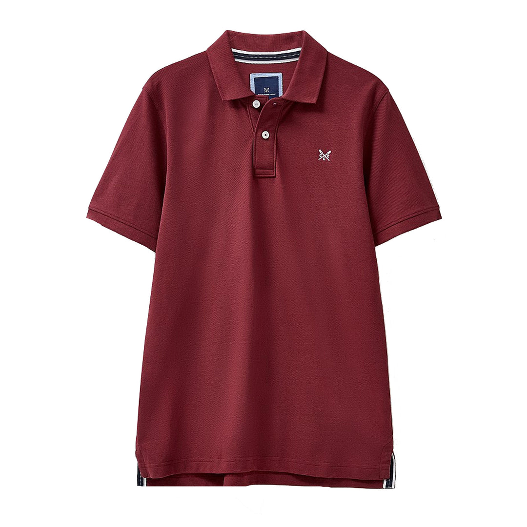 Crew Mens Classic Pique Polo#Burgundy