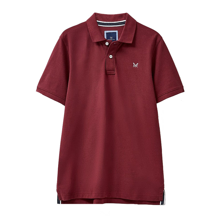 Crew Mens Classic Pique Polo#Burgundy