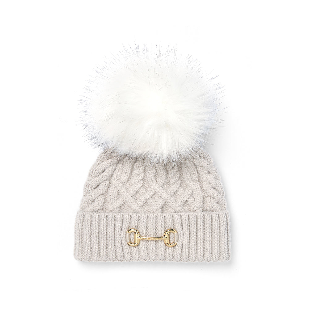 Holland Cooper Ladies Horsebit Bobble Hat