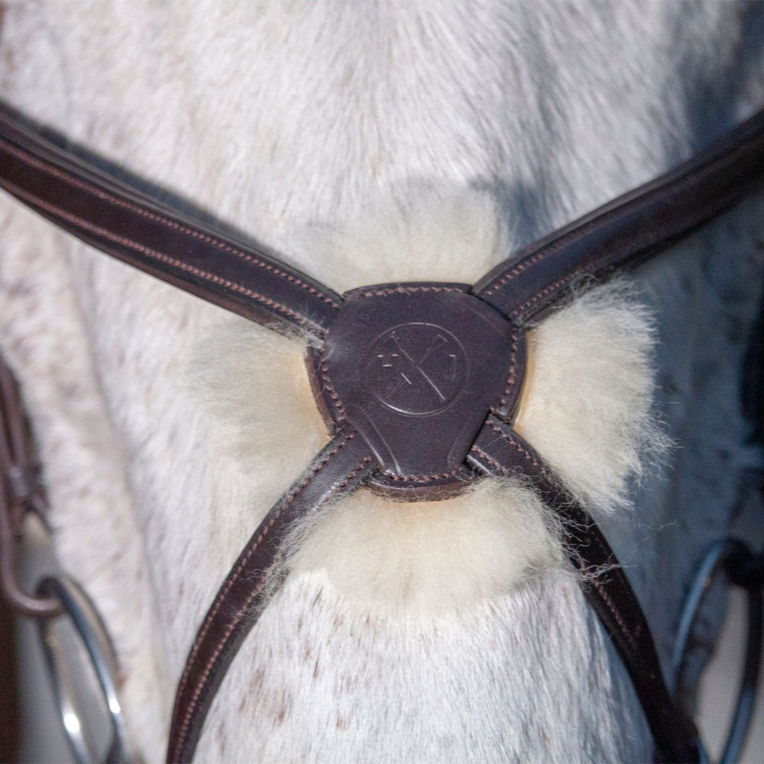 Henry James Saddlery Sheepskin Grackle Bridle
