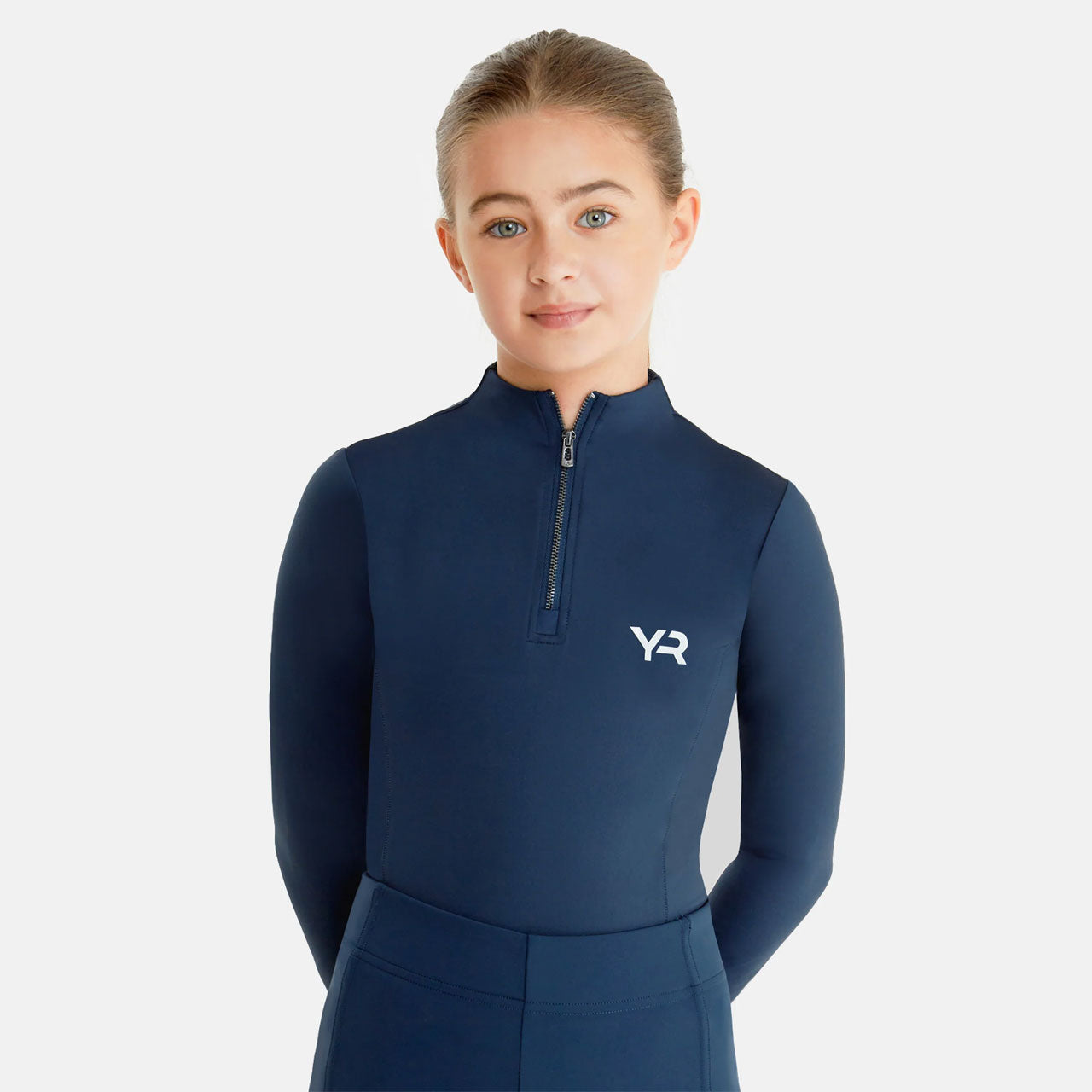 Aztec Diamond Young Rider Baselayer - Navy | Millbry Hill
