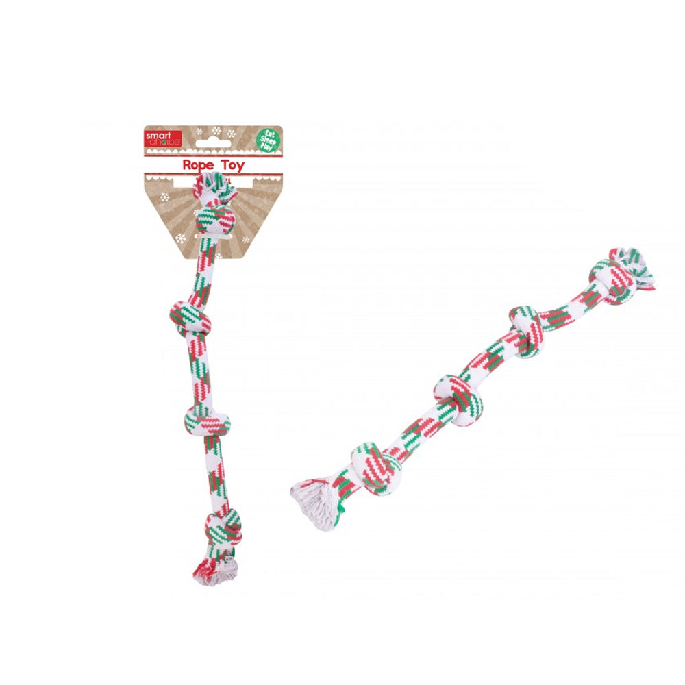 Smart Choice Festive Rope Tug Dog Toy