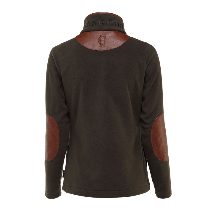 Holland Cooper Ladies Country Fleece Jacket Khaki#Khaki