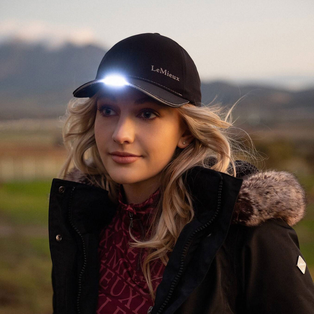 The LeMieux Showerproof Torch Cap in Black#Black