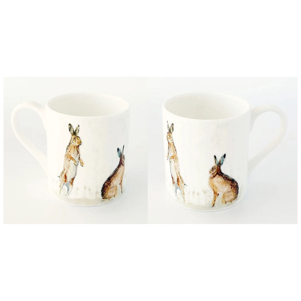 Country Creation Fine Bone China Mug - Harvest Hares