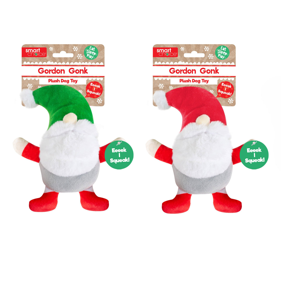 Smart Choice Squeaky Gonk Plush Dog Toy