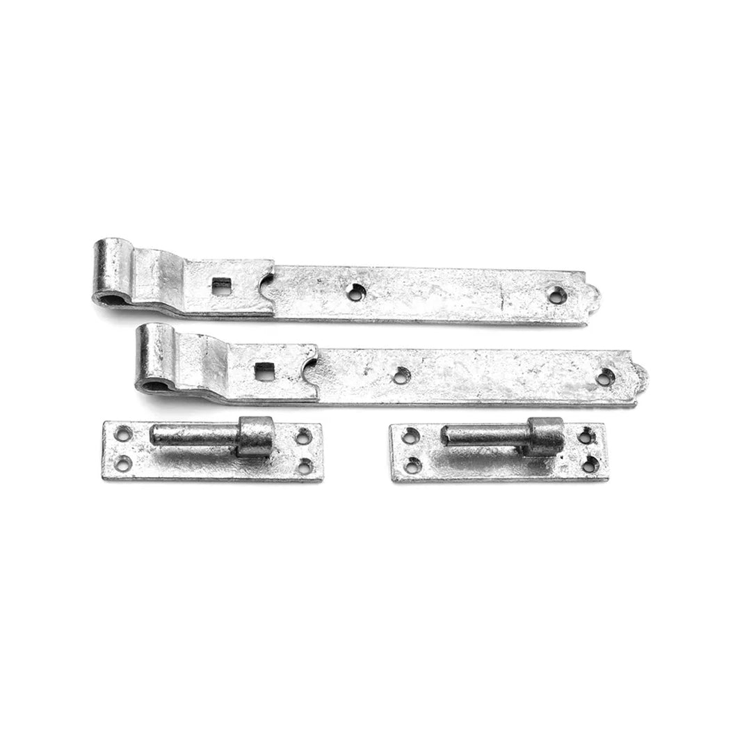 Eliza Tinsley 12" Galvanised Crank Bands & Hooks With Fixings