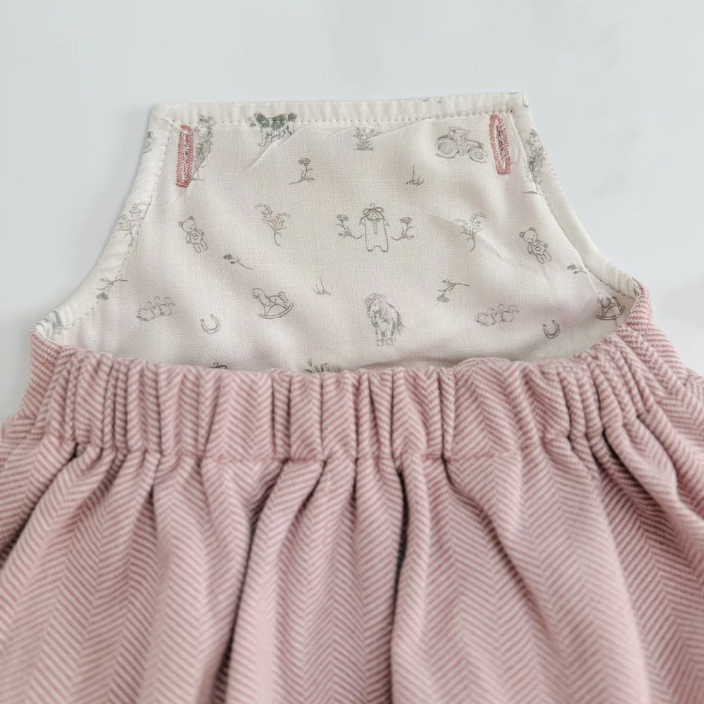 The Little Stamford Co. Herringbone Pinafore Dress
