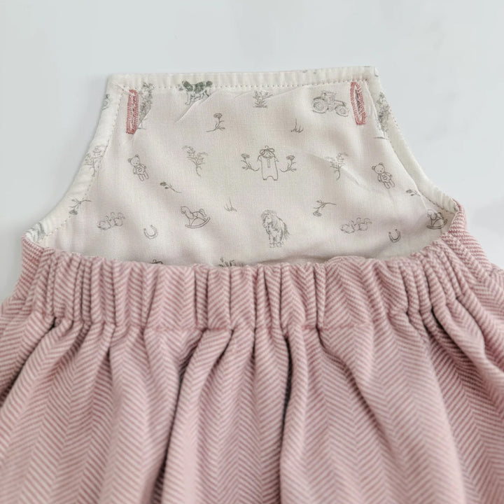 The Little Stamford Co. Herringbone Pinafore Dress