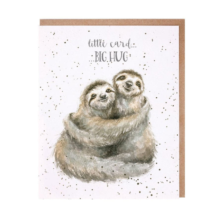 Wrendale Little Card Big Hug Greetings Card