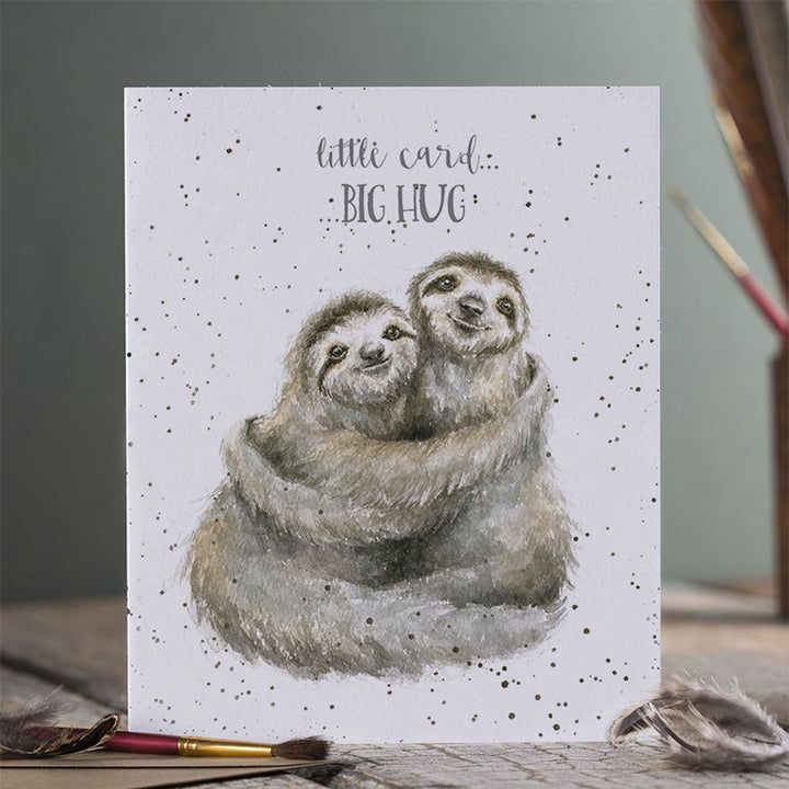 Wrendale Little Card Big Hug Greetings Card