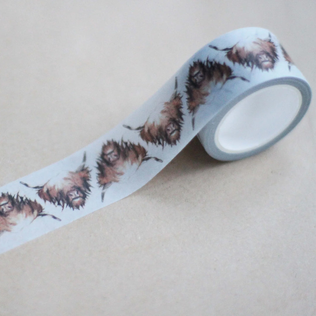 Clare Baird Highland Cow Washi Tape