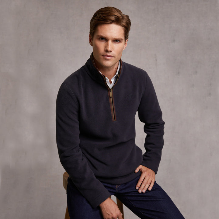 Holland Cooper Mens Country Fleece Quarter Zip