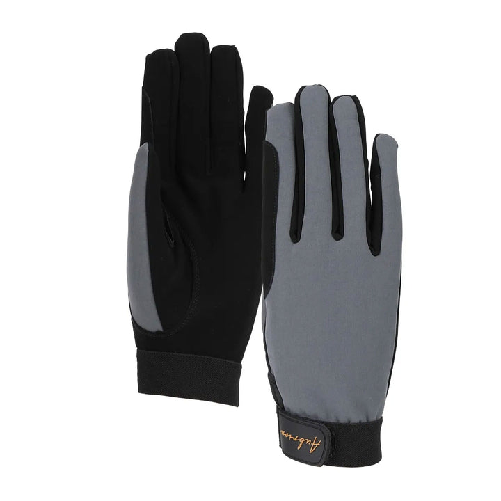 The Aubrion Team Fleece Riding Gloves in Grey#Grey