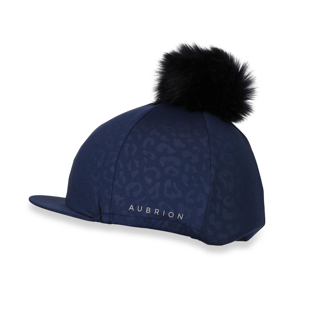 The Aubrion Leopard Print Hat Cover in Dark Blue#Dark Blue