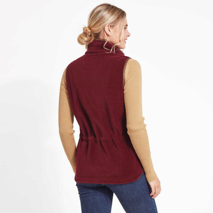Schoffel Ladies Lyndon Fleece Gilet#Claret