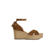 Fairfax & Favor Ladies Valencia Mid Wedge - Sky Blue Suede