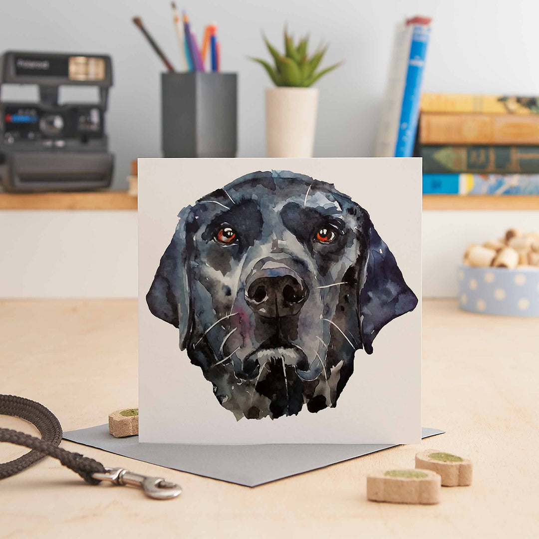 Jo Scott Black Lab Card