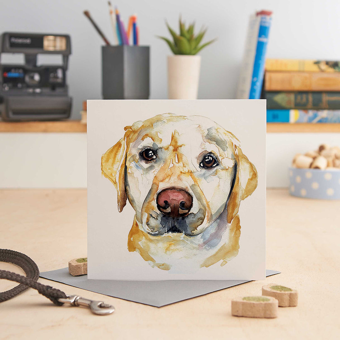 Jo Scott Yellow Lab Card