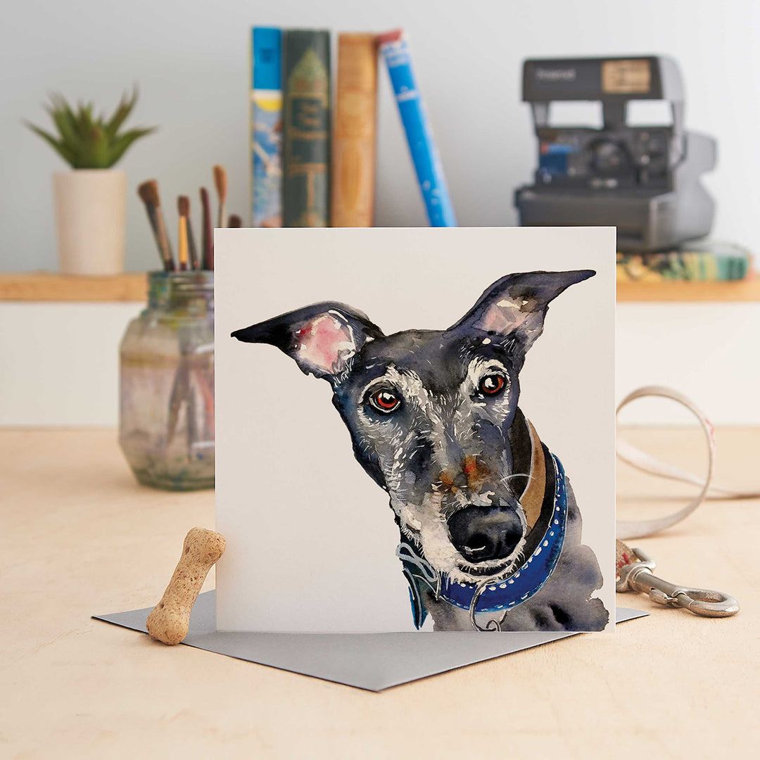 Jo Scott Benji Greyhound Card