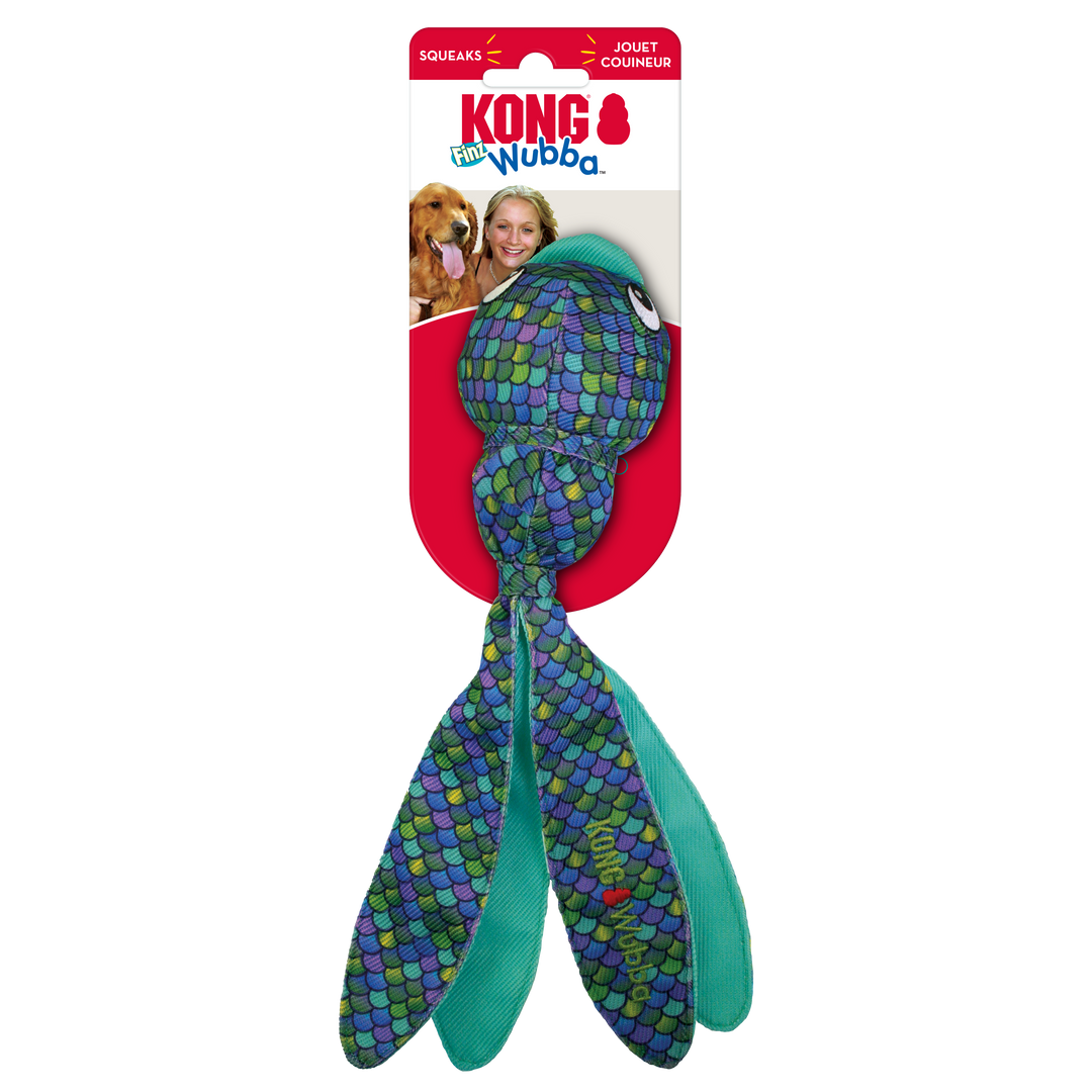 KONG Wubba Finz Bouncing Dog Toy