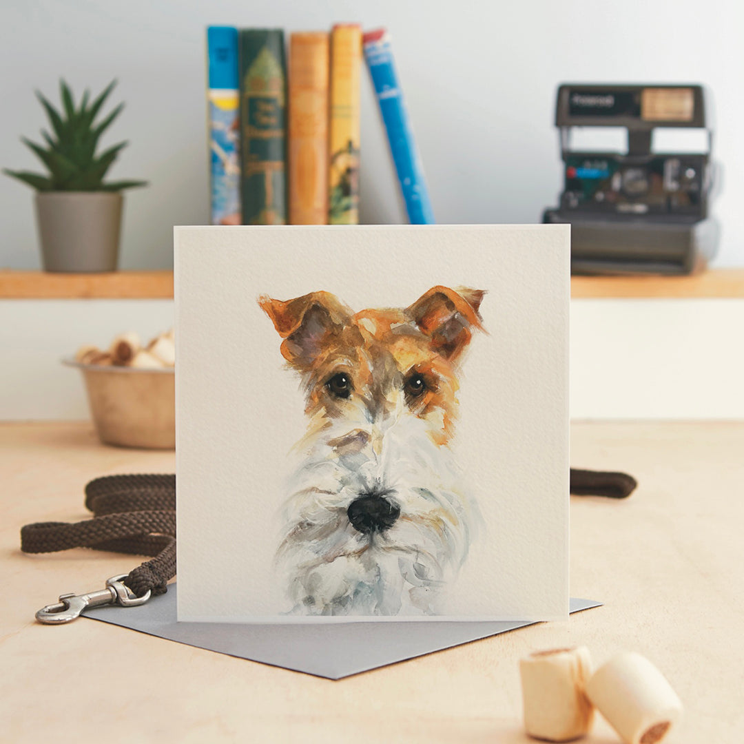Jo Scott Fox Terrier Card
