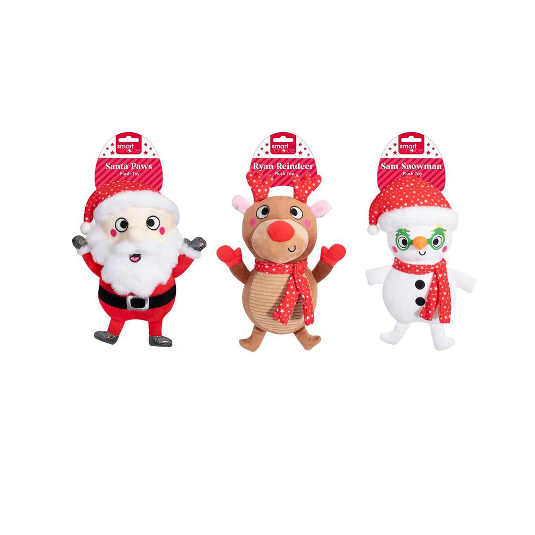Smart Choice Squeaky Plush Festive Dog Toy