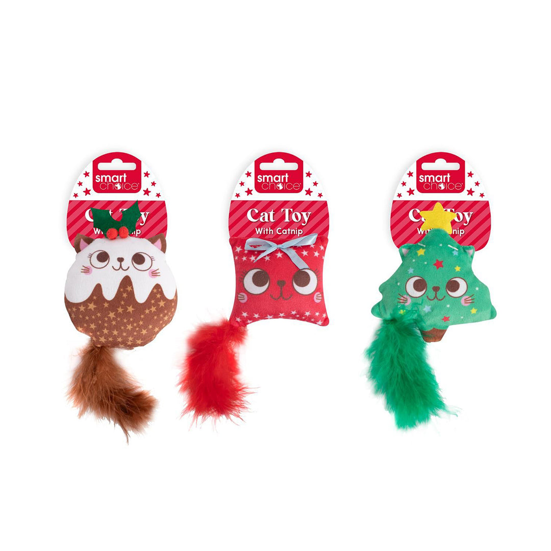 Smart Choice Festive Crinkle & Catnip Cat Toy