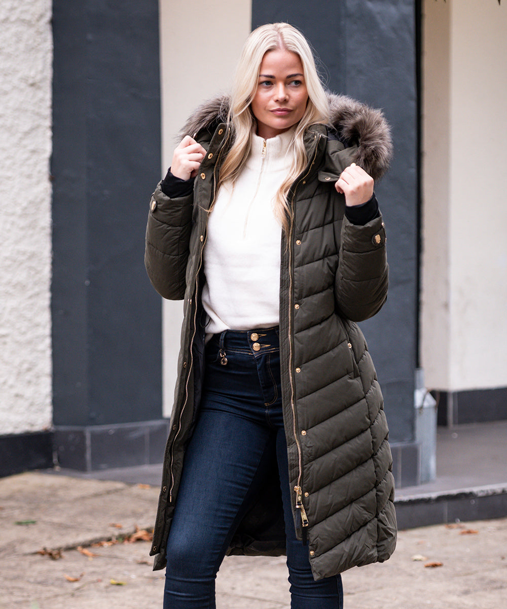 Woman wearing Holland Cooper clothing