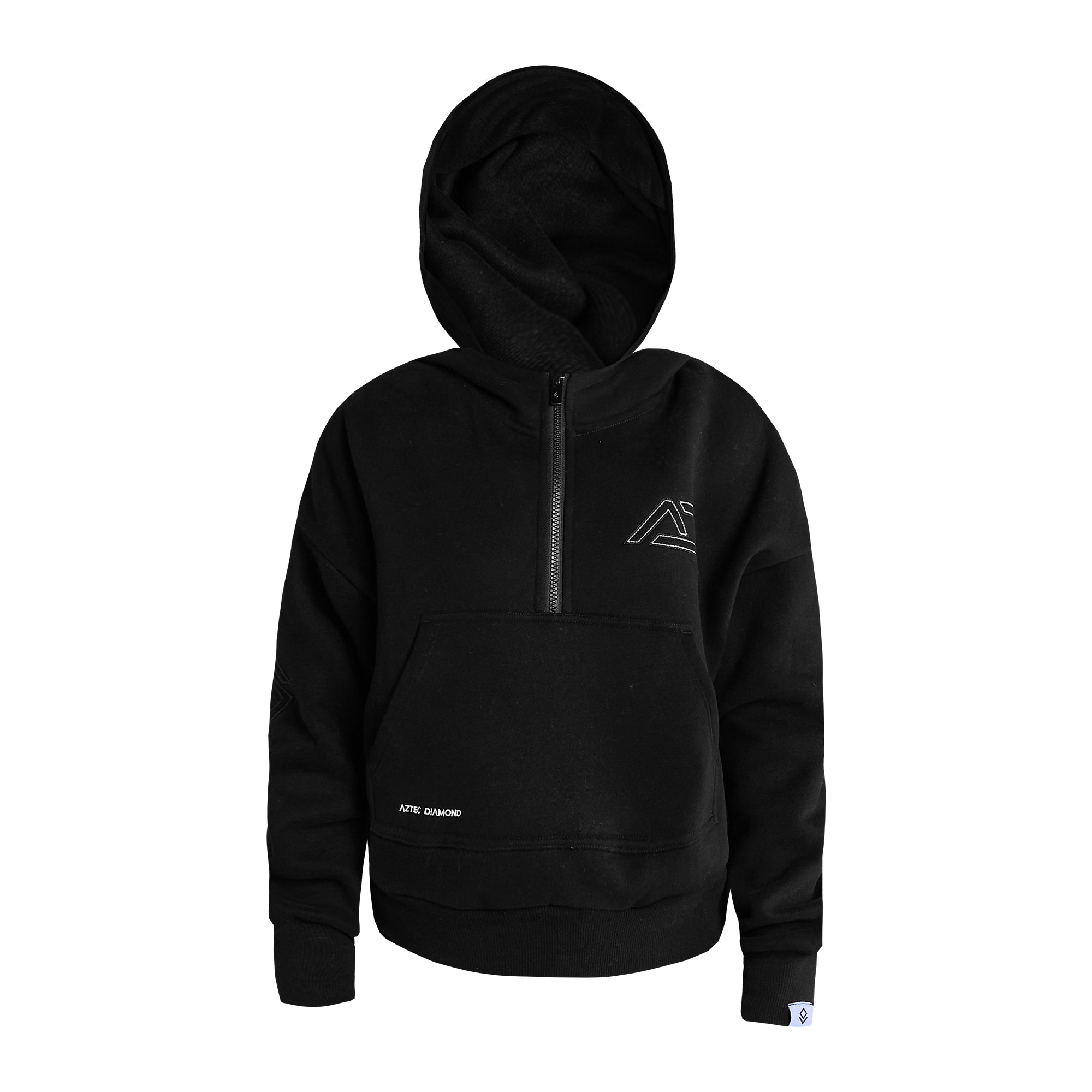 Aztec Diamond Young Rider Cosmic Half Zip Hoodie - Black | Millbry Hill