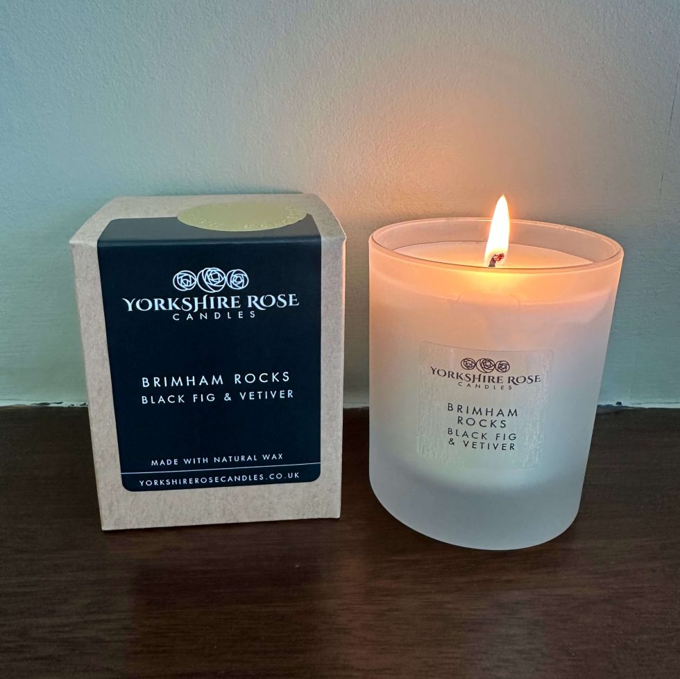 Yorkshire Rose Candles Brimham Rocks Glass Candle