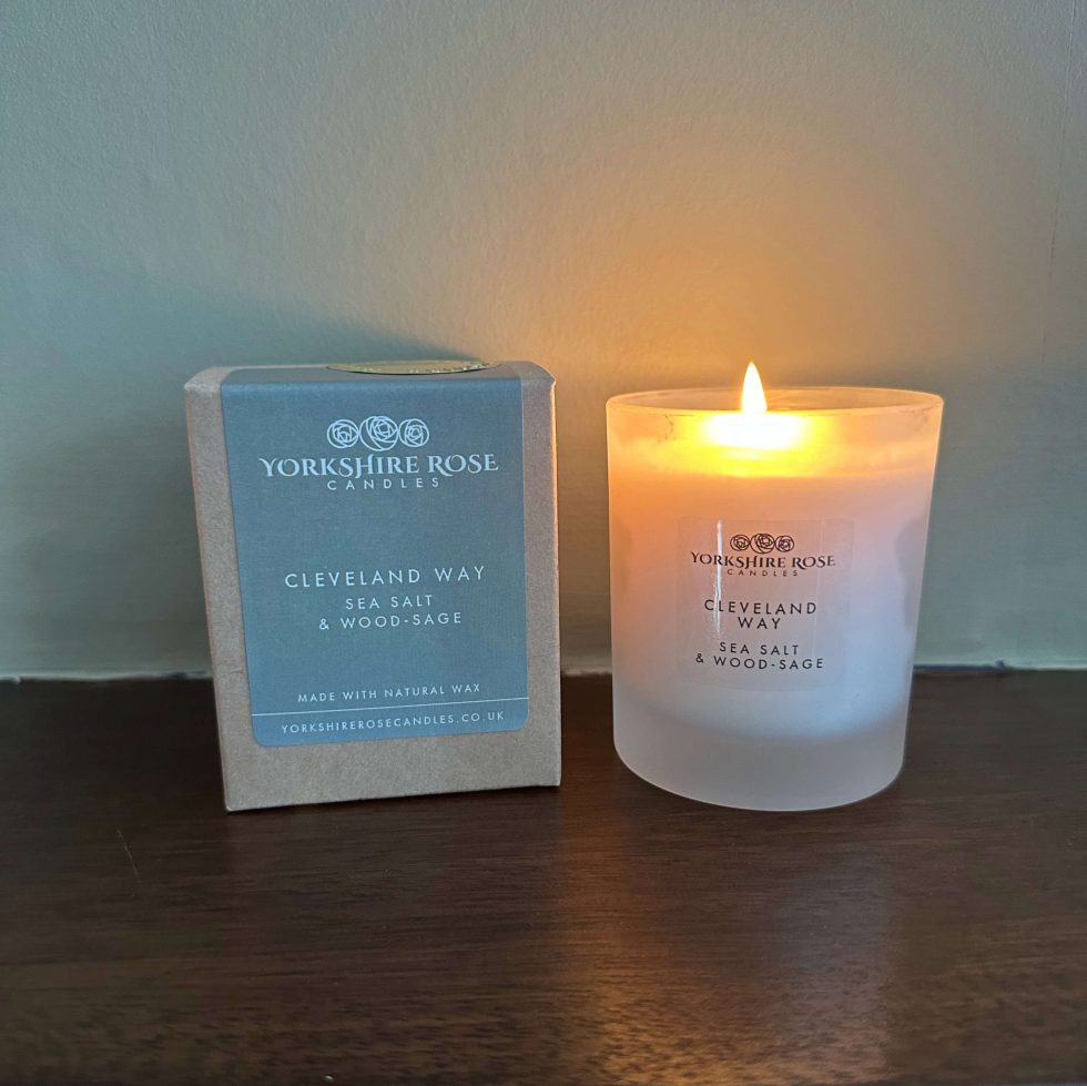 Yorkshire Rose Candles Cleveland Way Glass Candle