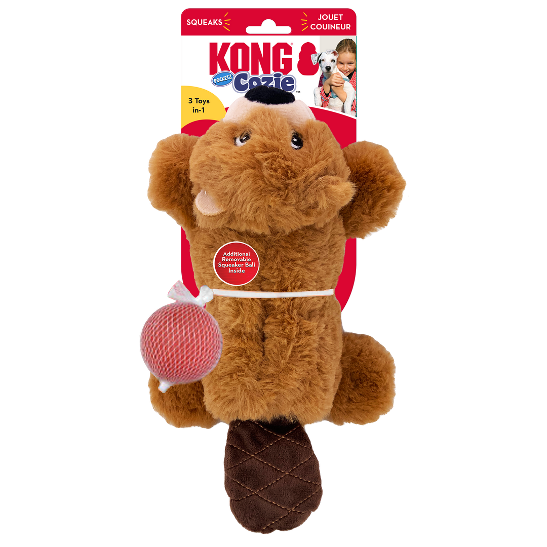 Kong Cozie Pocketz Beaver