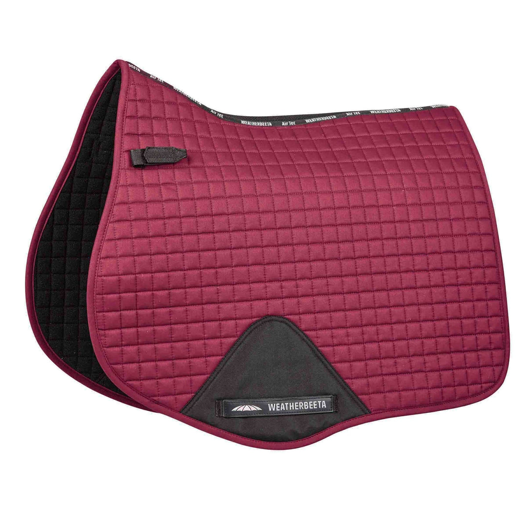 The Weatherbeeta Prime All Purpose Saddle Pad in Burgundy#Burgundy