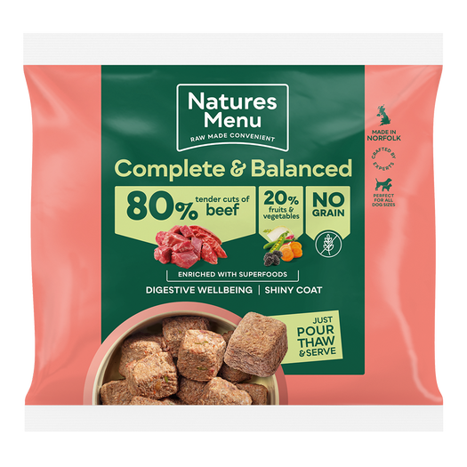 Natures Menu Nuggets 80/20 Tender Cuts Of Beef 1kg 1kg