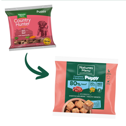 Natures Menu Nuggets 80/20 Puppy Beef 1kg