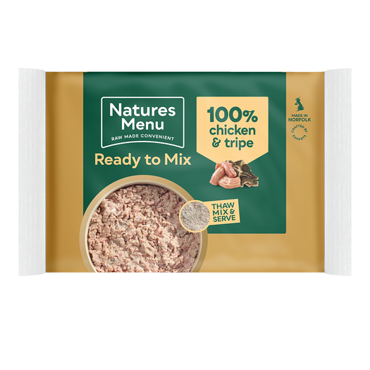 Natures Menu Ready To Mix Block Chicken & Tripe 400g