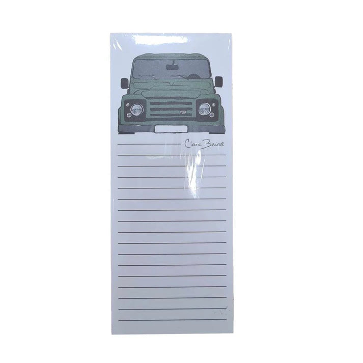 Clare Baird Land Rover Magnetic Notepad