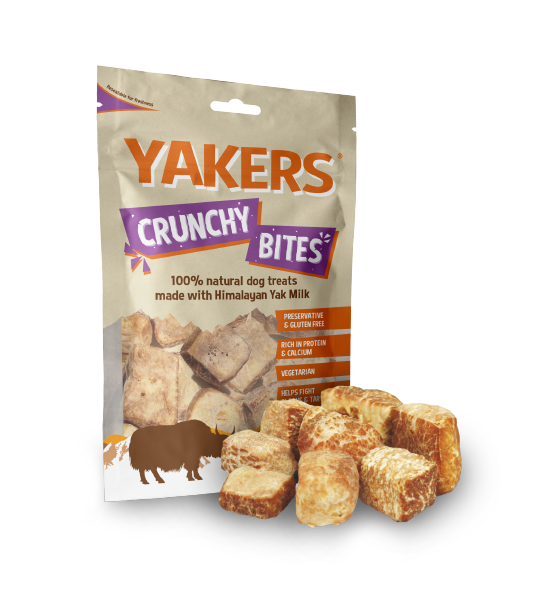 Yakers Crunchy Bites Dog Treat 70g