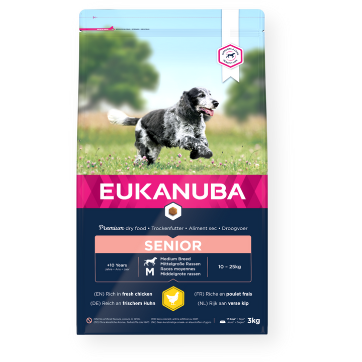 Eukanuba Senior Medium Breed Dog Food with Chicken