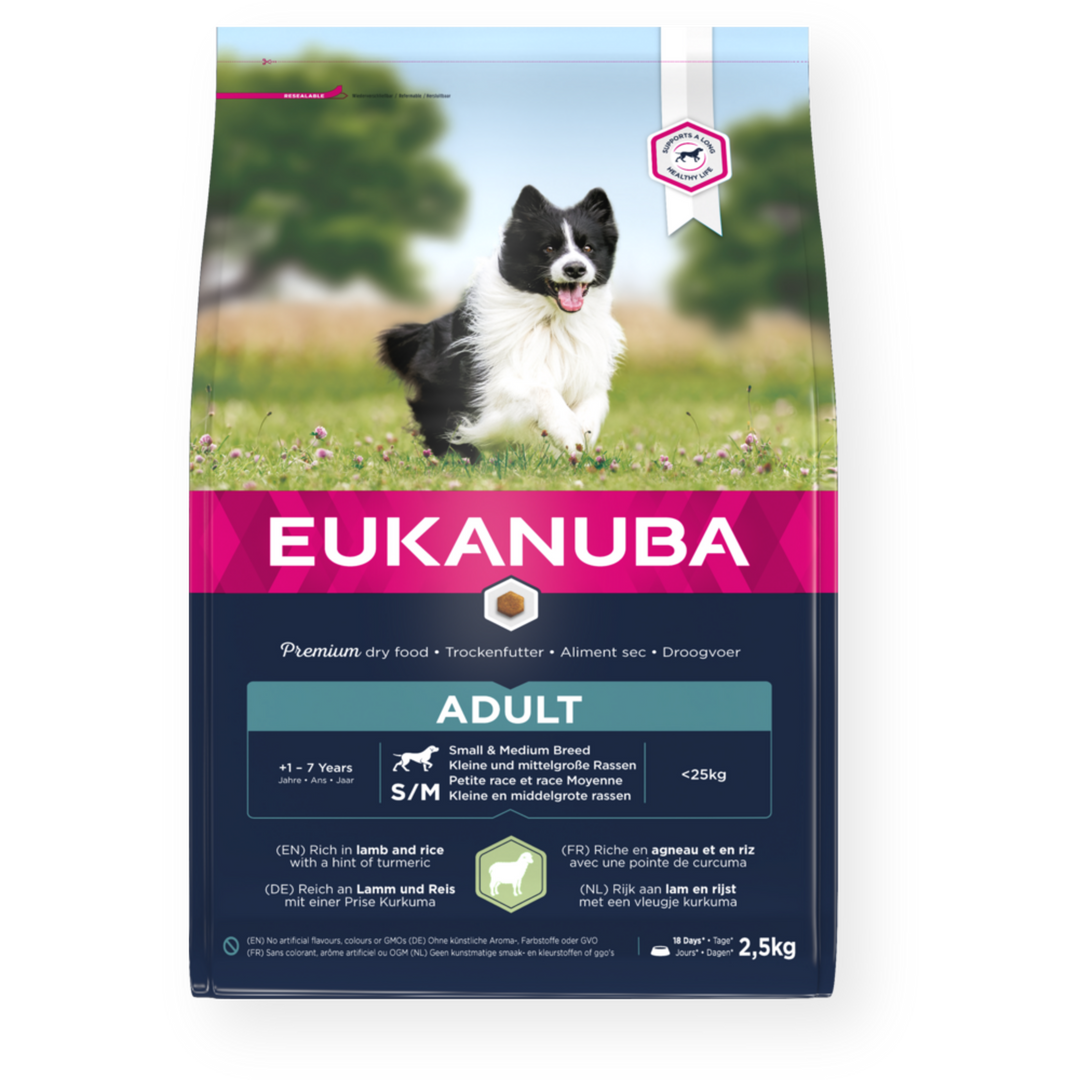 Eukanuba Adult Small/Medium Breed Dog Food with Lamb & Rice