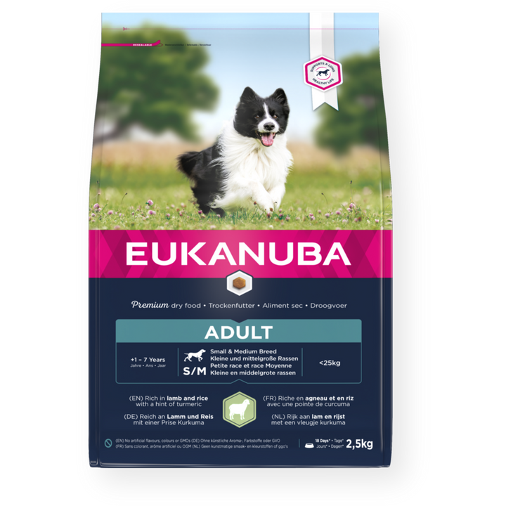 Eukanuba Adult Small/Medium Breed Dog Food with Lamb & Rice
