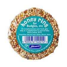 Johnsons Budgie Seed & Honey Rings 25g